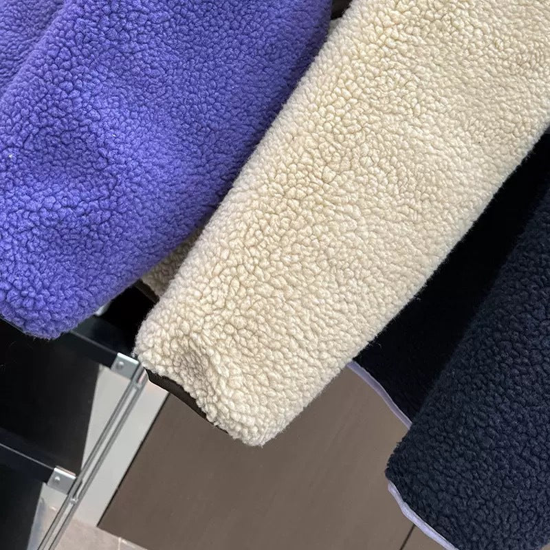Damen Fleecejacke Kuschelig Reißverschluss-Taschen Eveloria