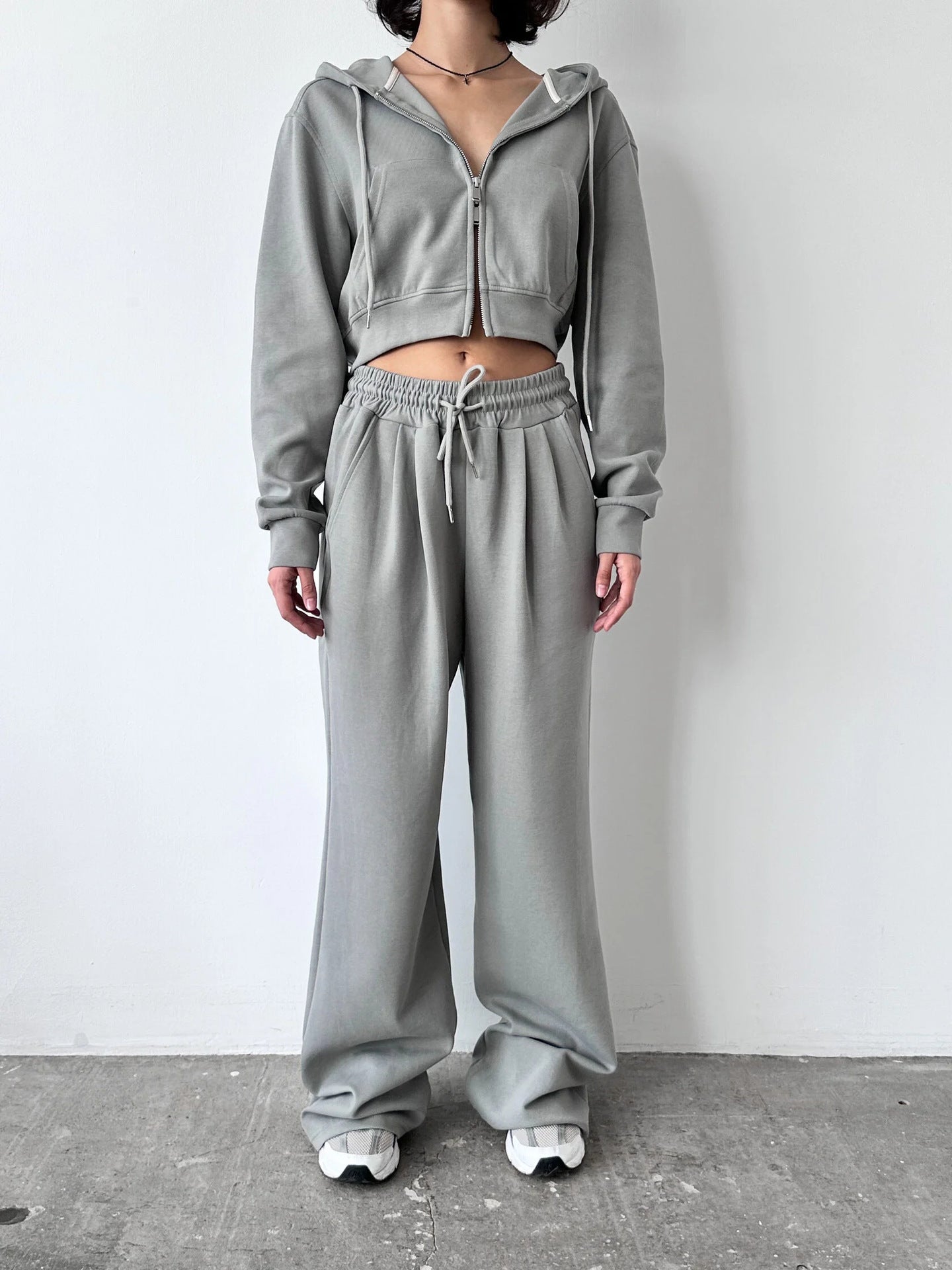Damen Hoodie und Jogginghose Set aus Baumwolle