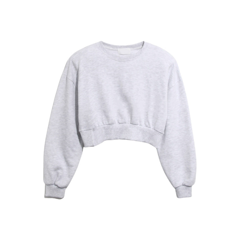 Damen Pullover Cropped mit Weiten Ärmeln Eveloria