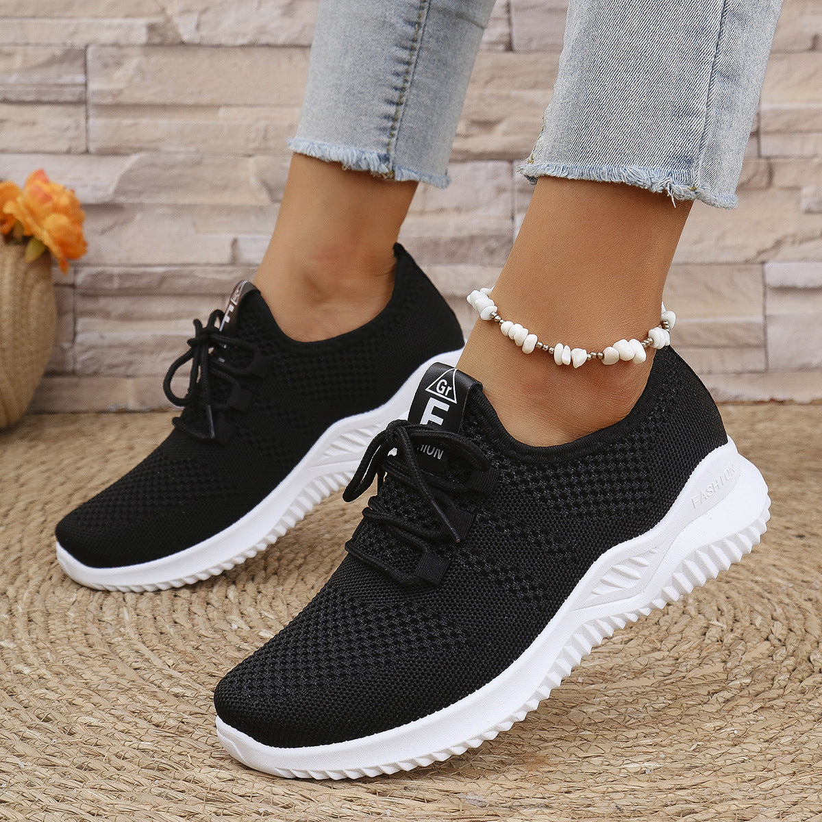Damen Sneaker Atmungsaktives Mesh Modernes Design Eveloria