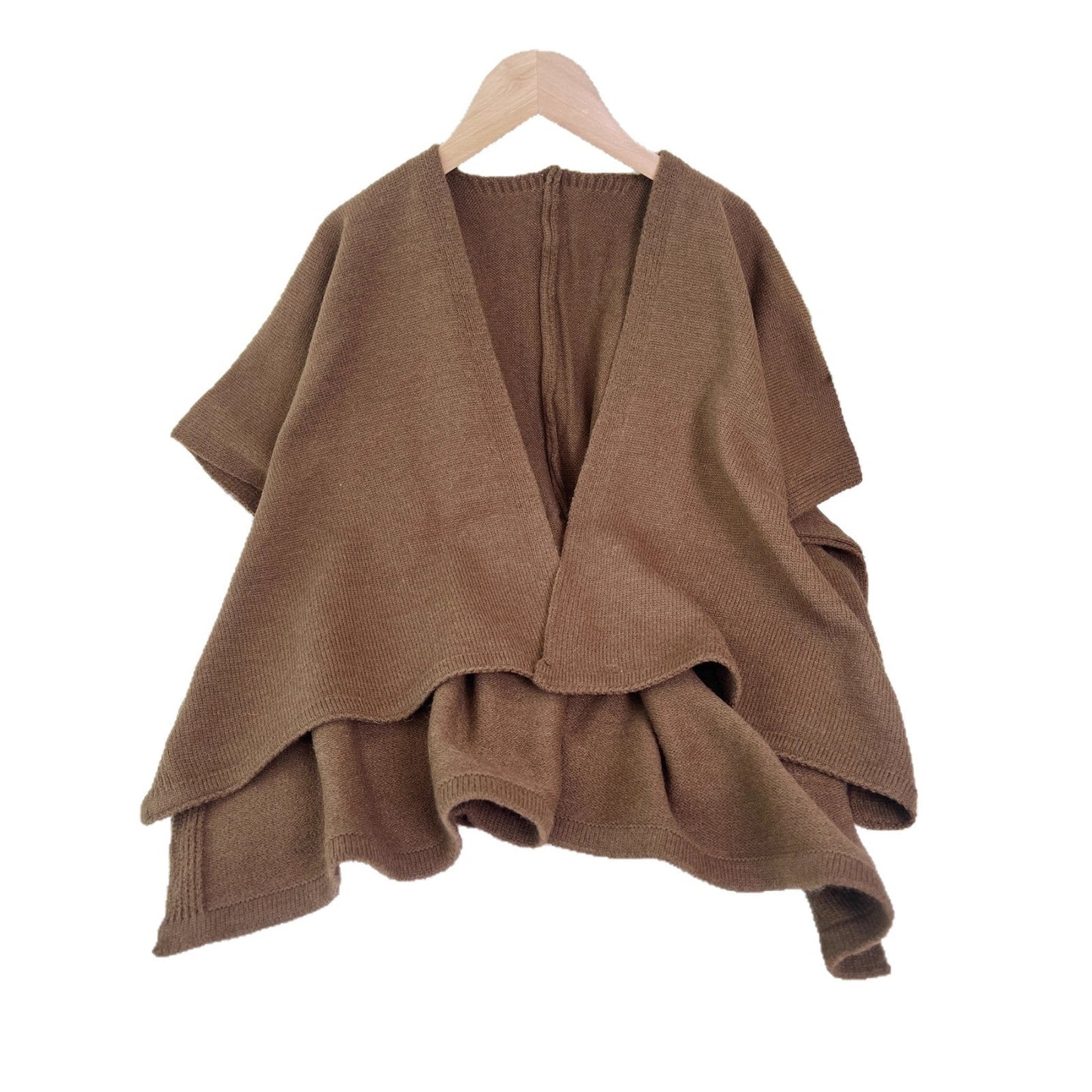 Damen Strickjacke Asymmetrisch V-Ausschnitt Eveloria