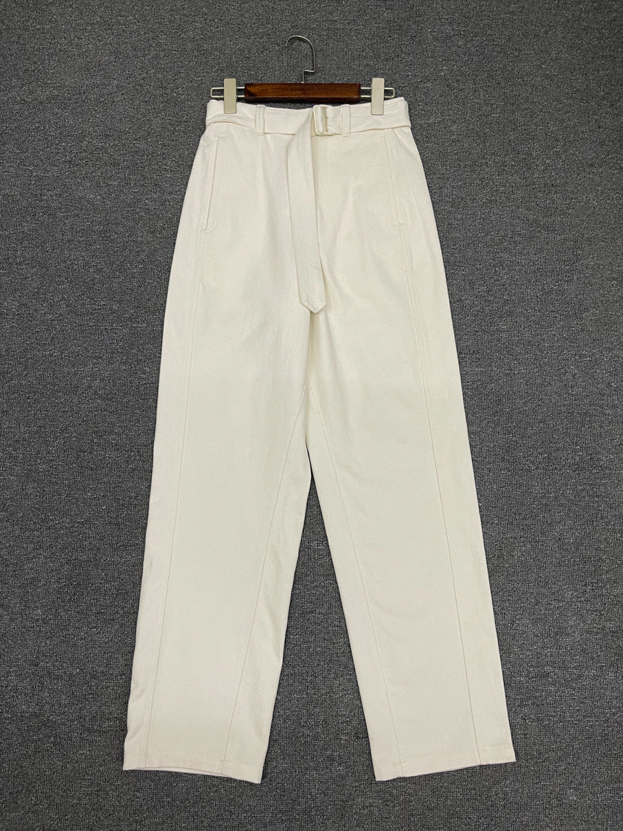 Damen High-Waist-Hose mit Gürtel Eveloria