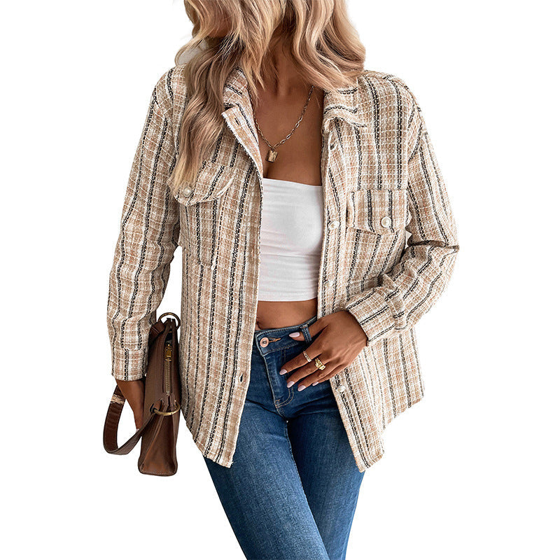 Damen Overshirt Kariert Eveloria