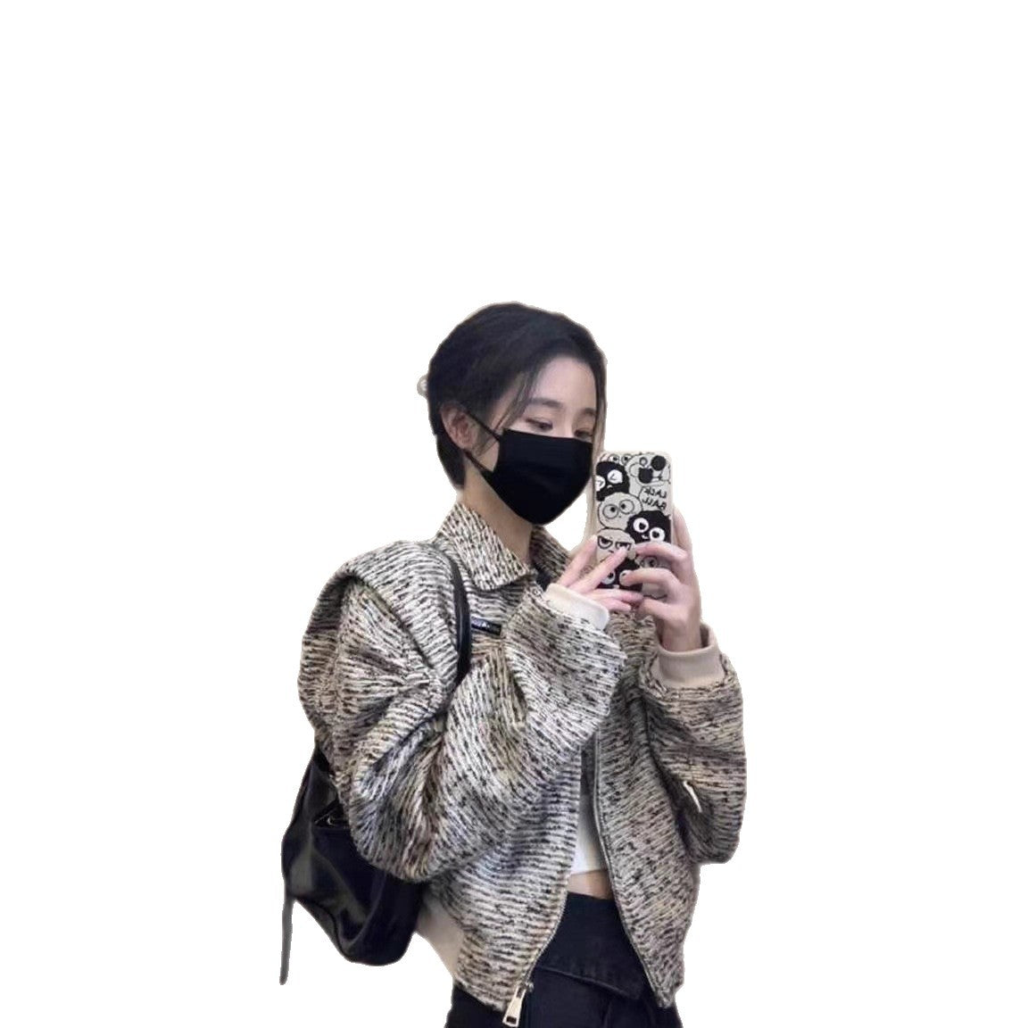 Damen Freizeitjacke Strukturiertes Design Eveloria