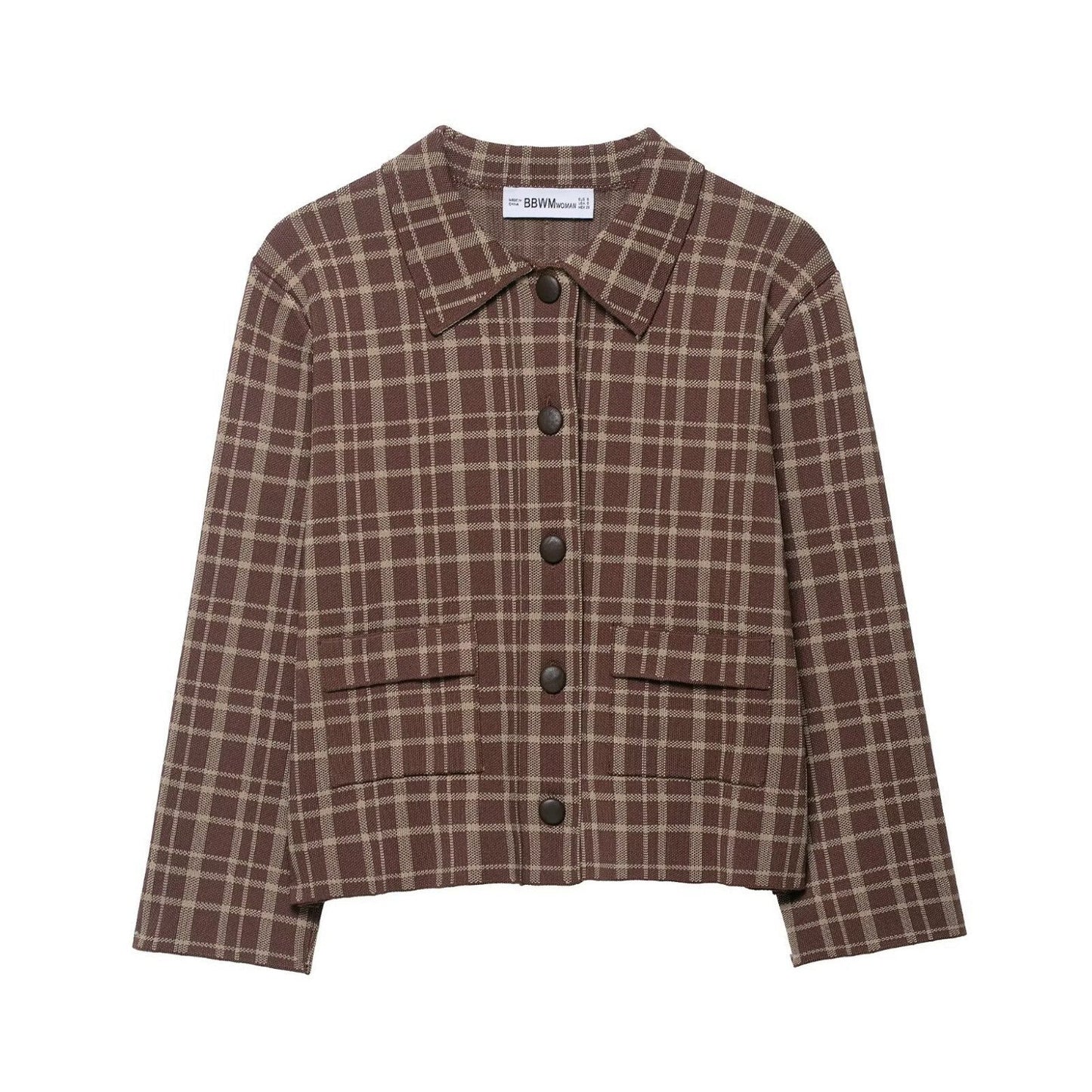 Damen Hemdjacke Kariert Eveloria