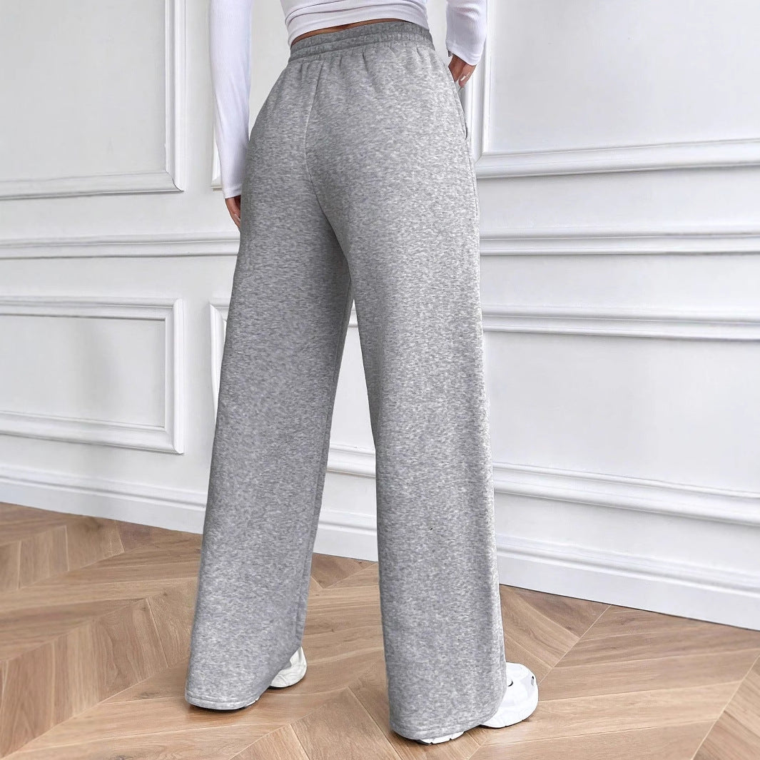 Eveloria Damen Freizeithose Weites Bein Elastischer Bund