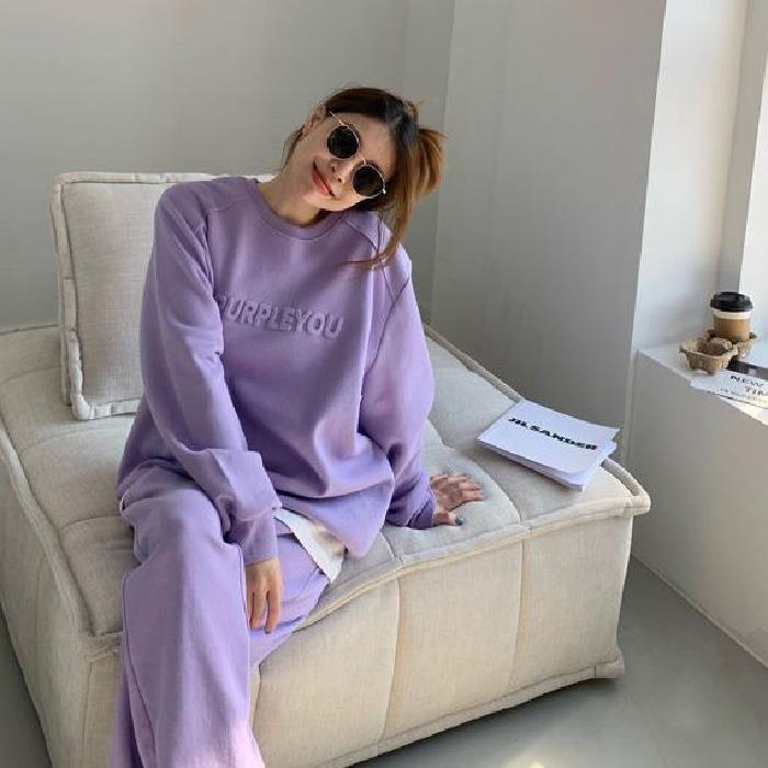 Damen Oversized Sweatshirt Set mit Jogginghosen