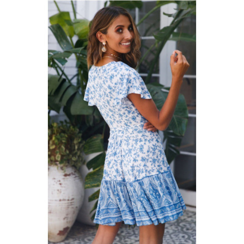 Damen Freizeitkleid Verspielt Fließend Eveloria