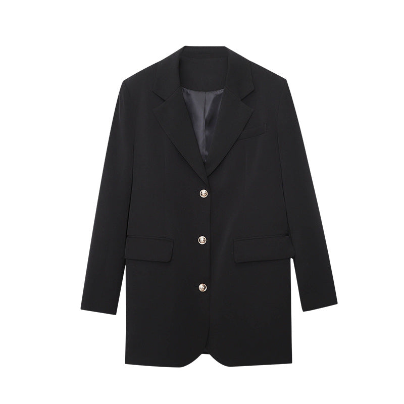Damen Oversized Blazer Strukturiertes Gewebe Eveloria