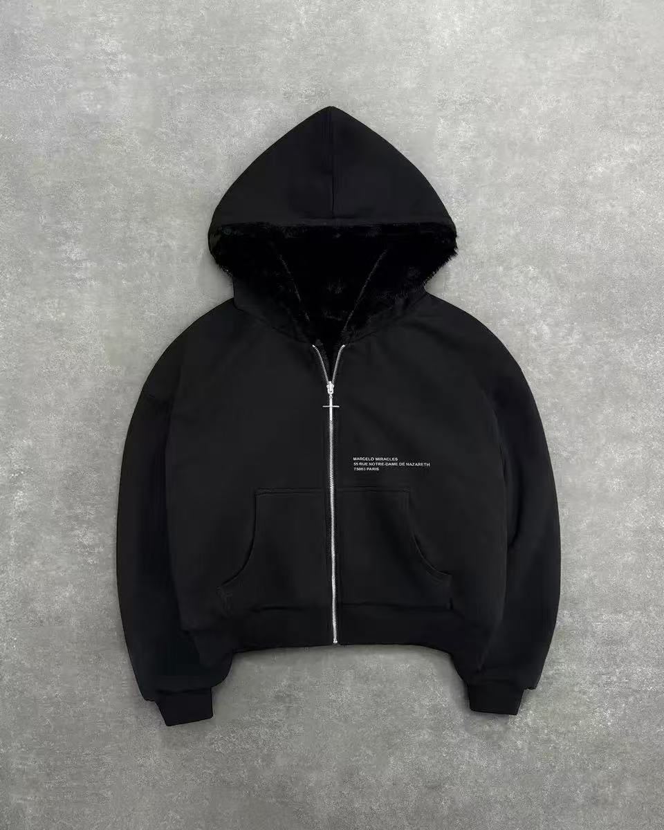 Damen Fleecejacke Tierdesign Wendefutter