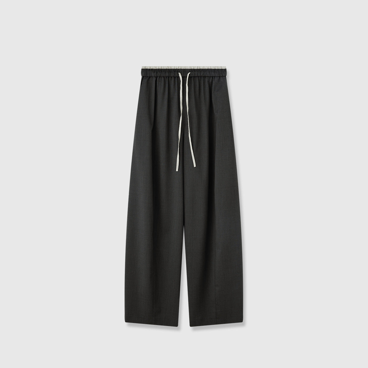 Damenweite Stoffhose Elastischer Bund Praktische Taschen
