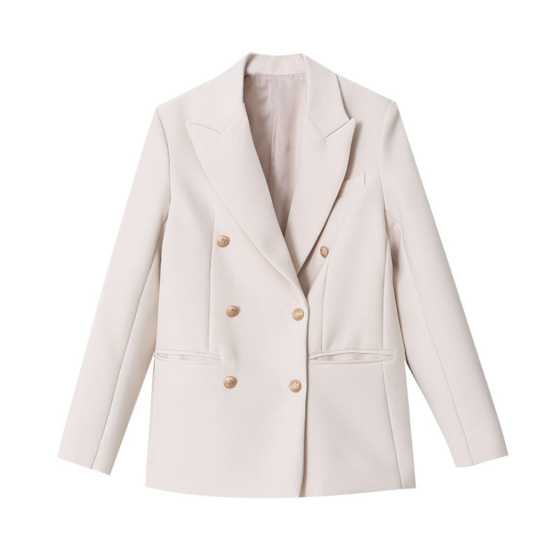Damen Doppelreiher Blazer Klassisch Eveloria