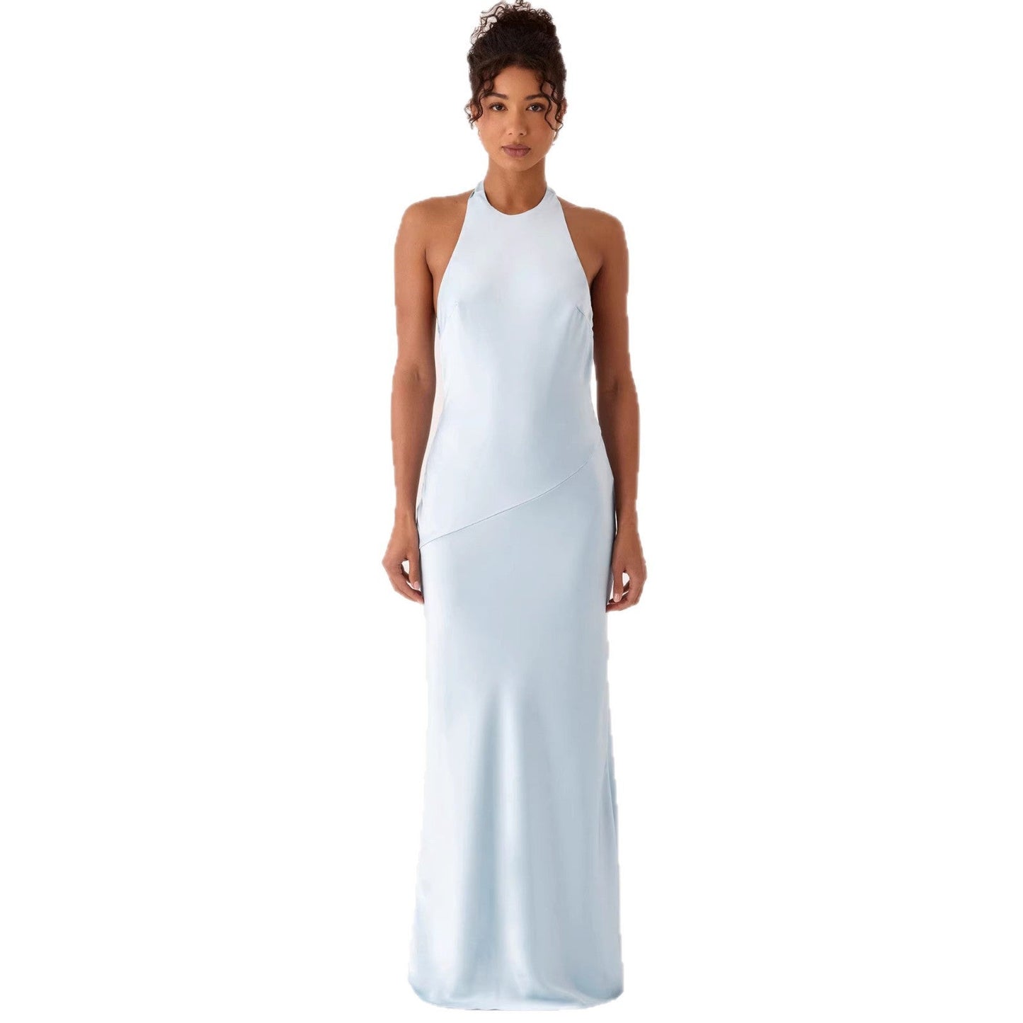 Damen Abendkleid Halterdesign Fließend Eveloria