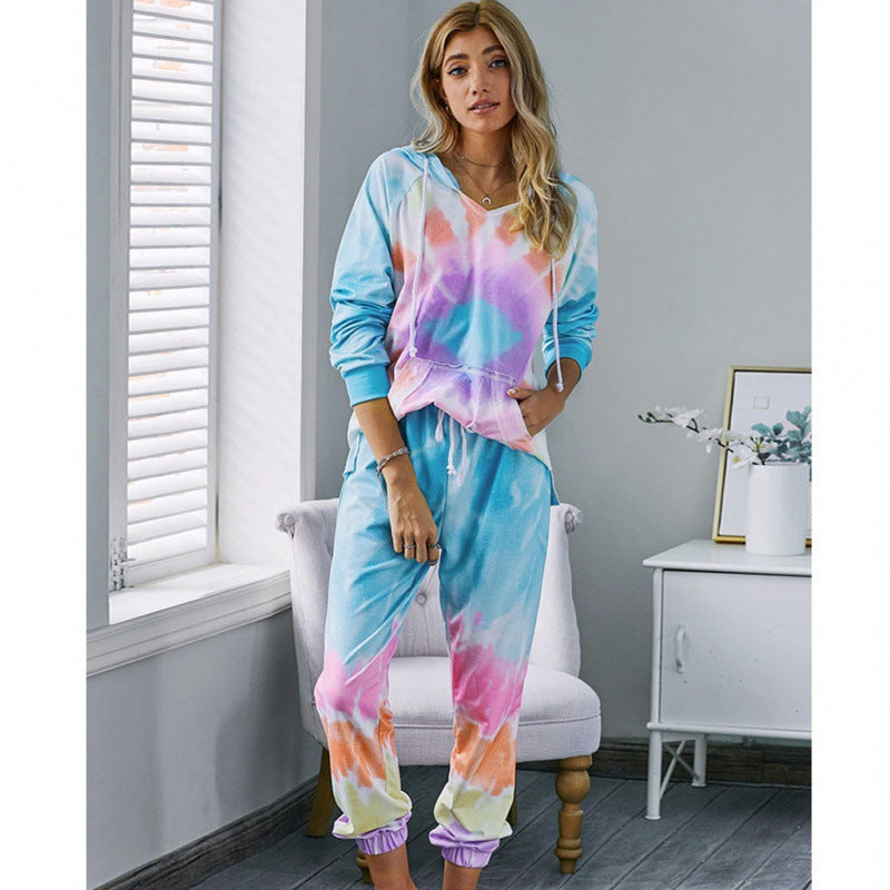 Damen Loungewear Elastisch Kapuzenoberteil Bequem Eveloria