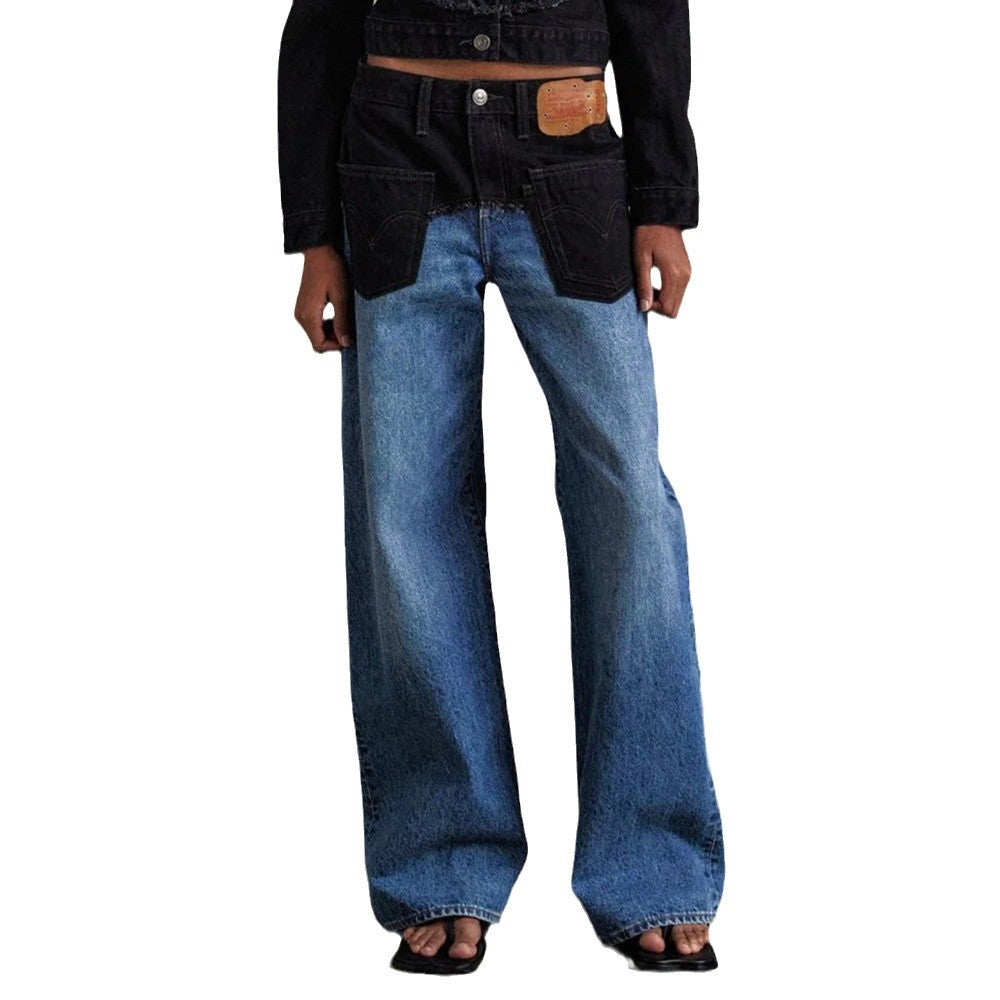 Damen Weite Jeans aus Stretchdenim Eveloria
