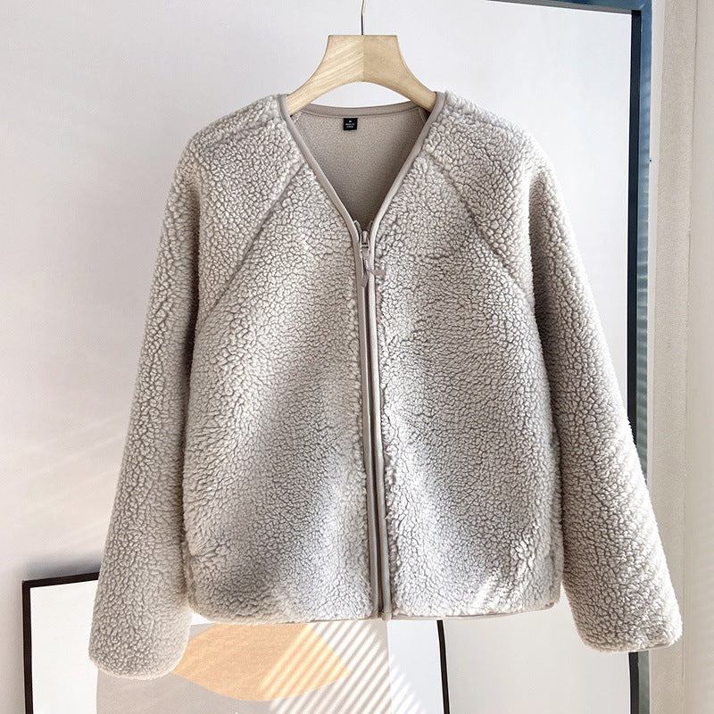 Damen Kuscheljacke Weiches Fleece Eveloria