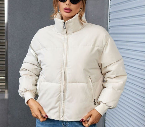 Damen Winterjacke Gesteppt Sportlich Hochkragen Eveloria