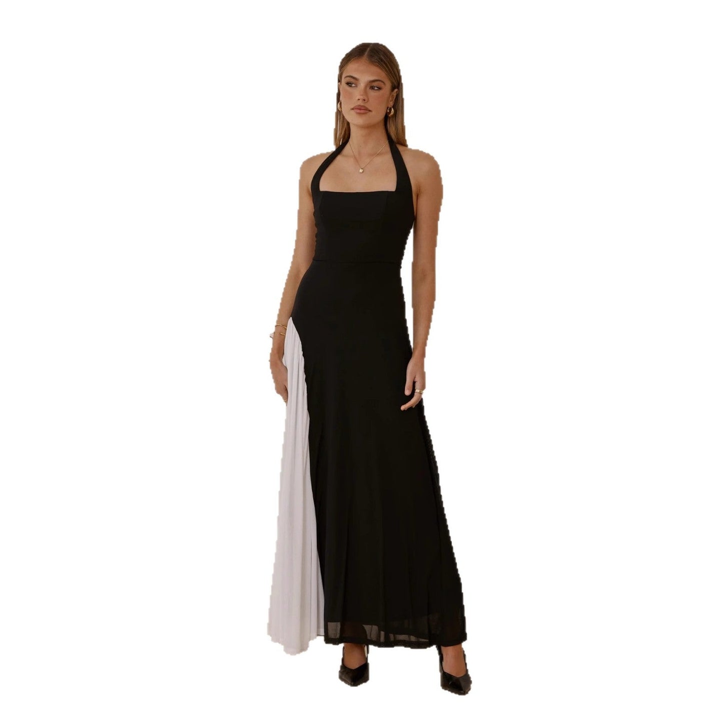 Damen Abendkleid Asymmetrischer Schnitt Elegantes Design Eveloria