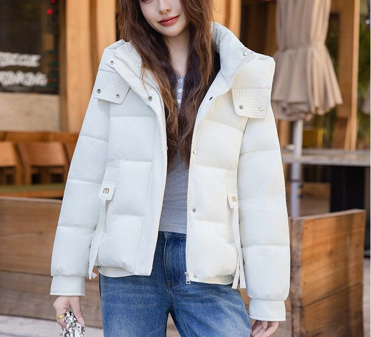 Damen Steppjacke Hochkragen Praktische Taschen Eveloria