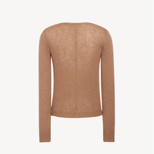 Damen Pullover V-Ausschnitt Kuschelweiß