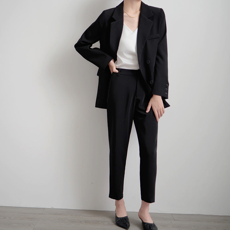 Damen Oversized Blazer Doppelter Knopfleiste Eveloria