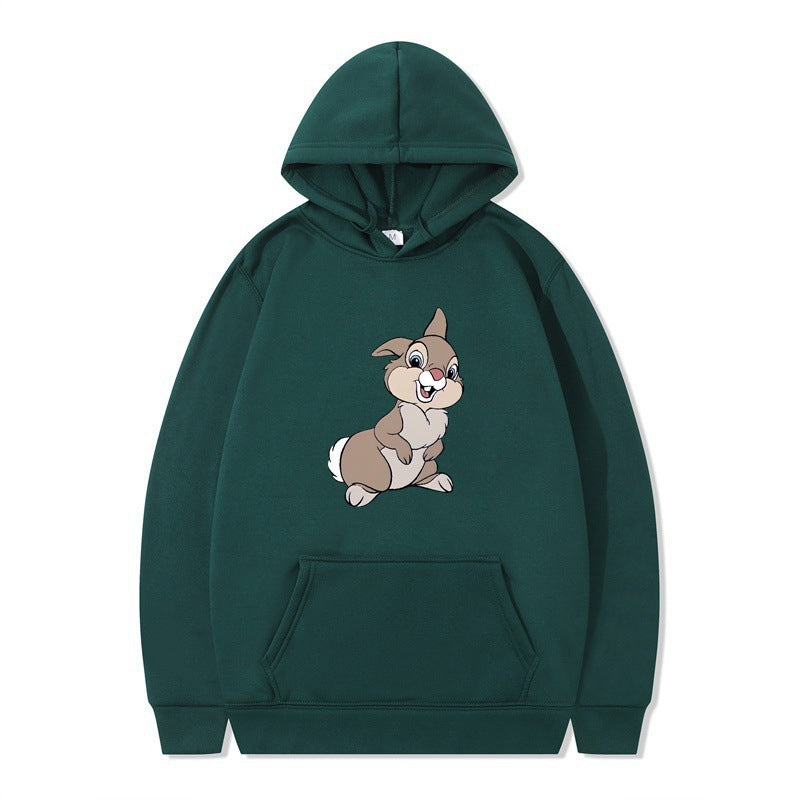 Damen Kapuzenpullover mit Hasen-Design und Kängurutaschen