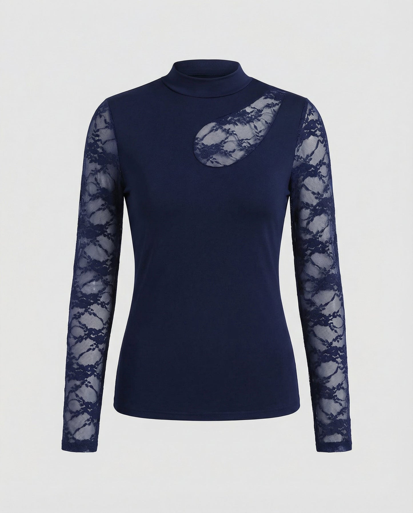 Damen Leopardenmuster Transparentes Oberteil