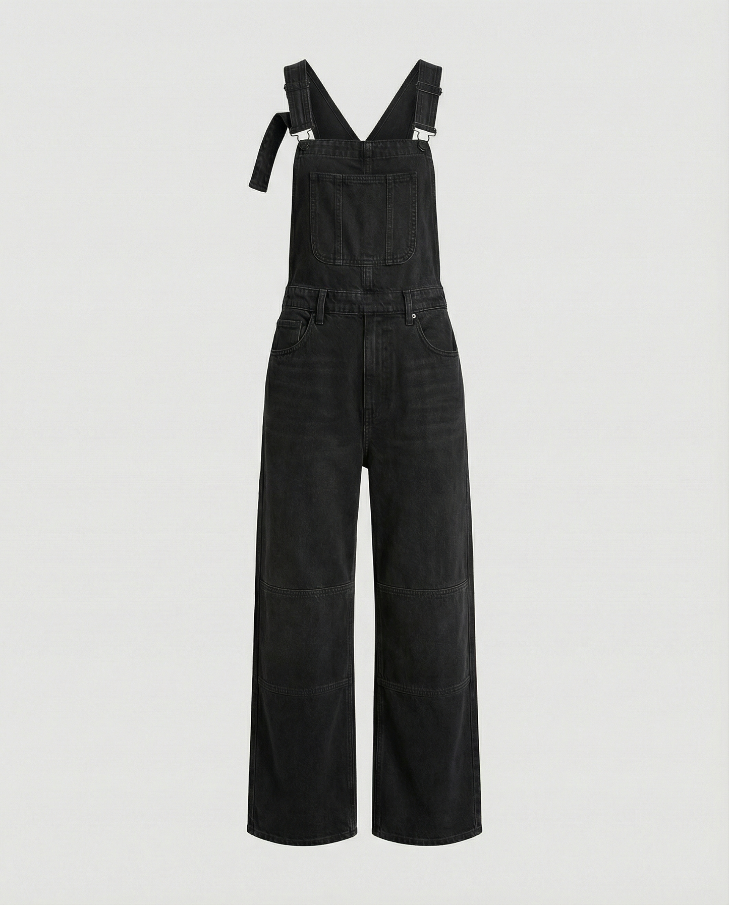 Damen Denim Latzhose Weitbein