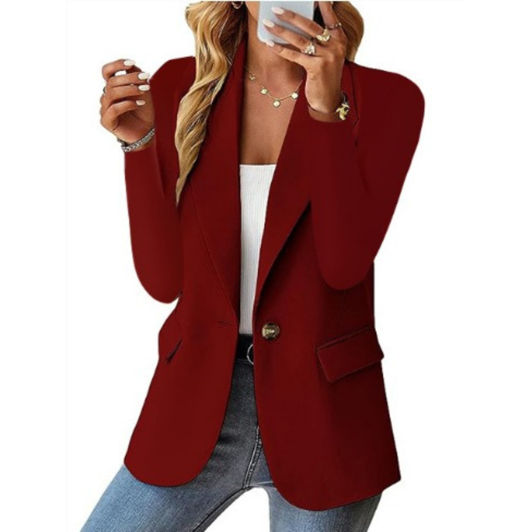 Eveloria Damen Blazer Eleganter Tailliertem Schnitt