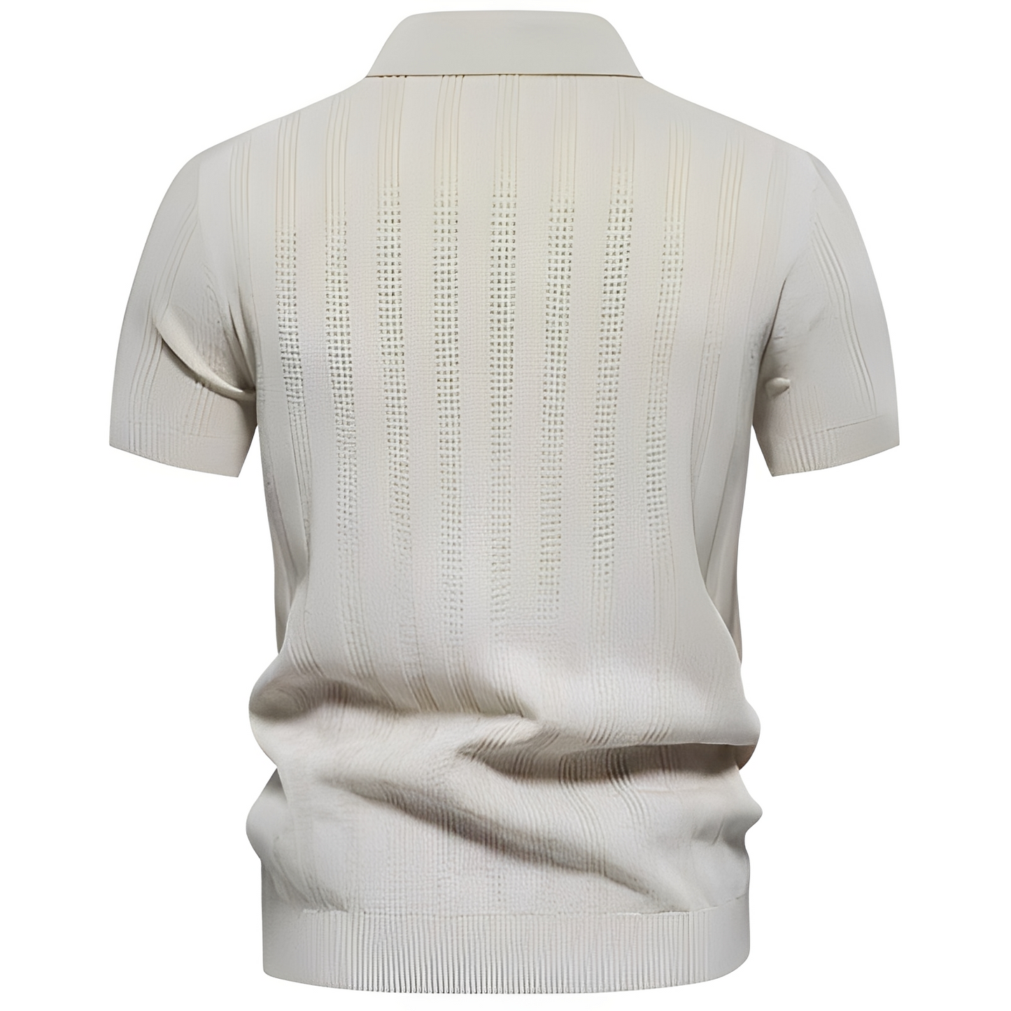 Herren Polo-Shirt Atmungsaktives Baumwoll-Polo Weiß