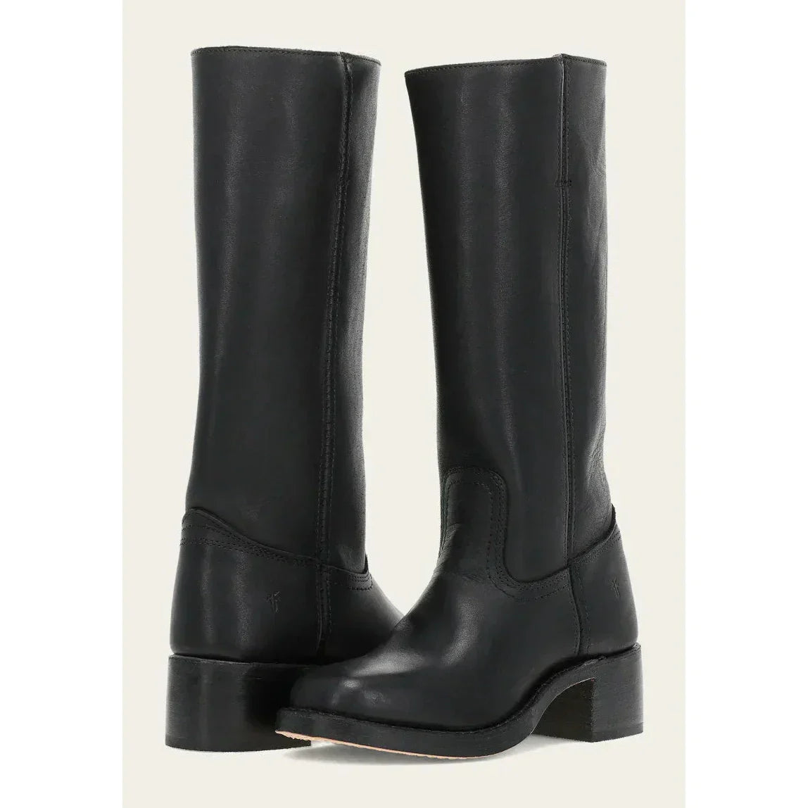 Damen Stiefel Eckspitze Hoher Schaft Stabiler Absatz