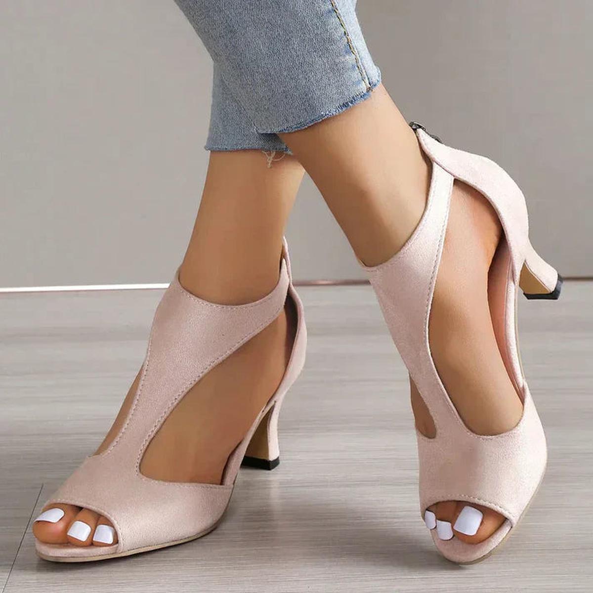Damen Sandalen Offener Zehenbereich Absatz