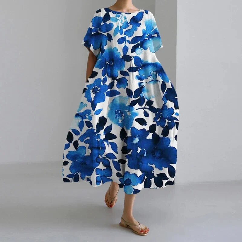 Eveloria Damen Blumenkleid Boho-Stil