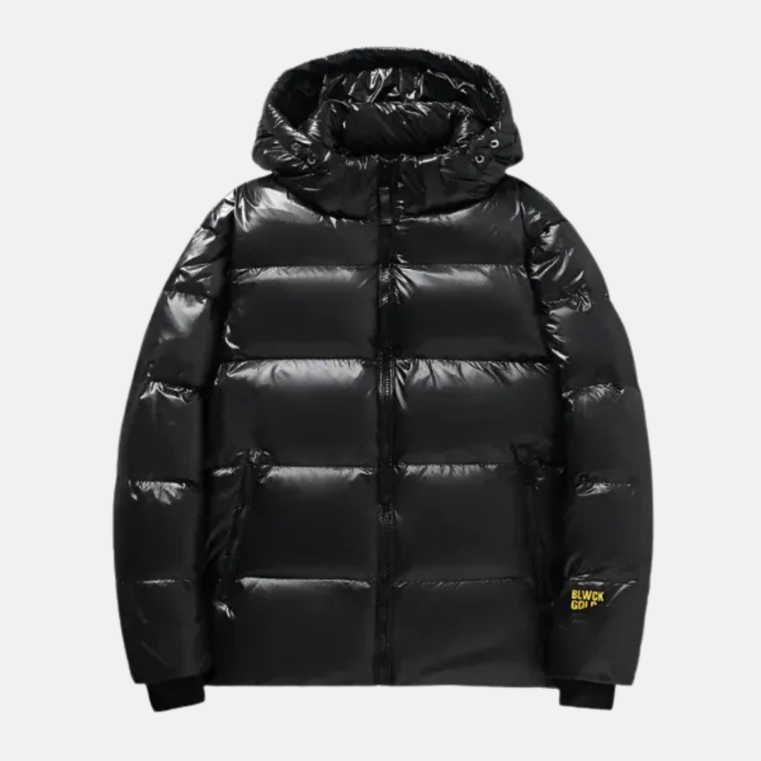 Eveloria Damen Daunenjacke Wasserabweisend Mit Kapuze Schwarz - Eveloria