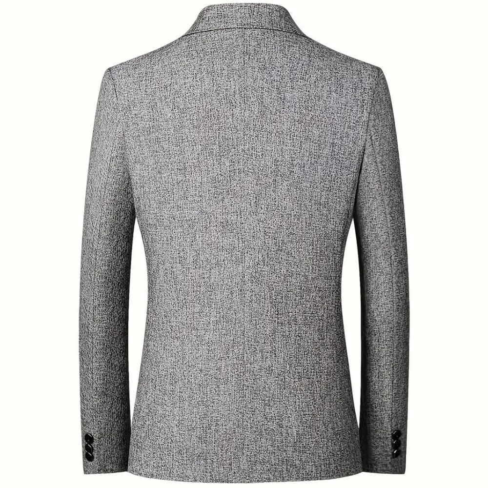 Herren Blazer Grau Marineblau