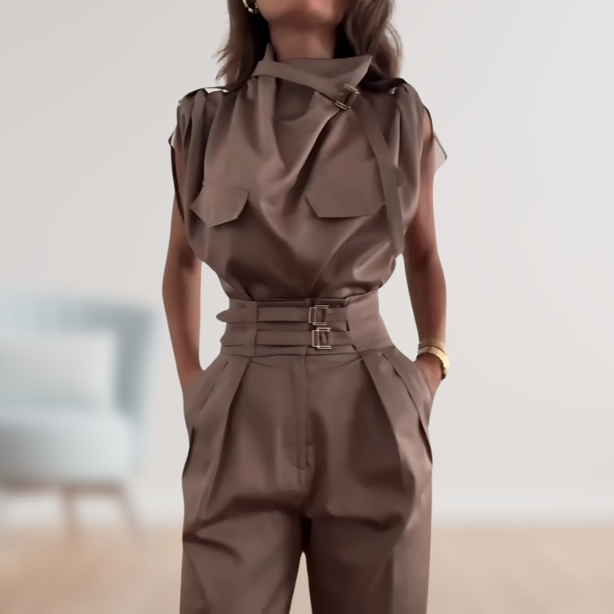 Eveloria Damen 2-Teiliges Set Elegant