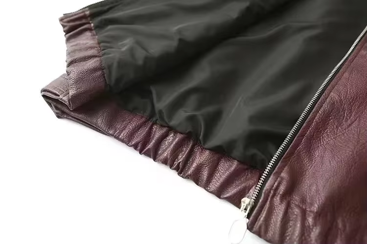 Eveloria Damen Lederjacke Ökologisch Klassisch Braun