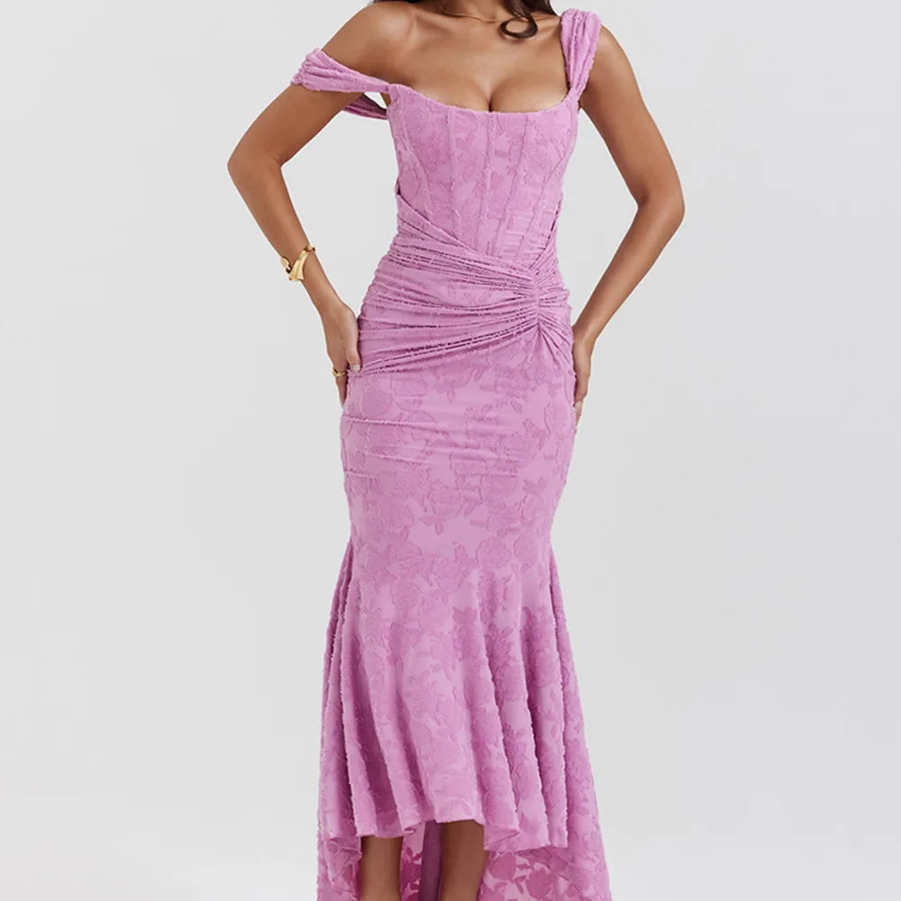Eveloria Damen Gerafftes Korsettkleid Tiefes Dekolleté