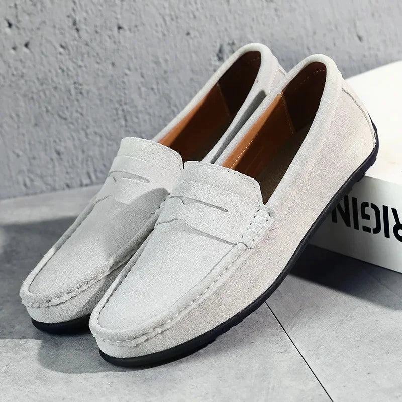 Herren Slip-On Loafers aus Leder Braun