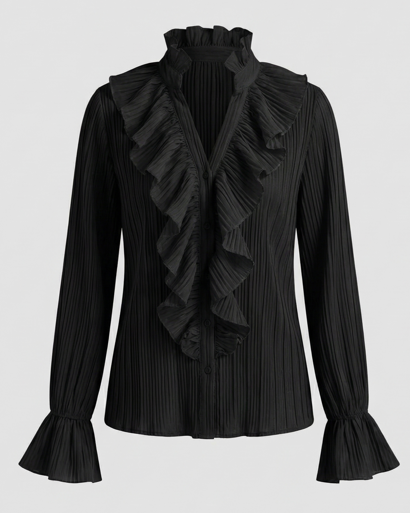 Elegante Damenbluse Rüschen Bluse Weiße Bluse