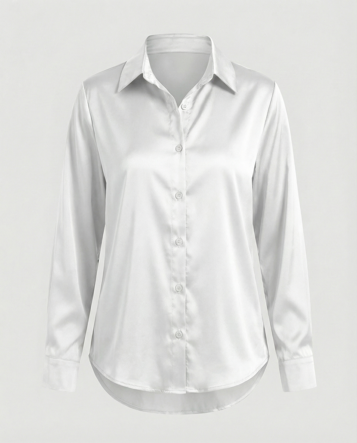 Damen Satinbluse Lockere