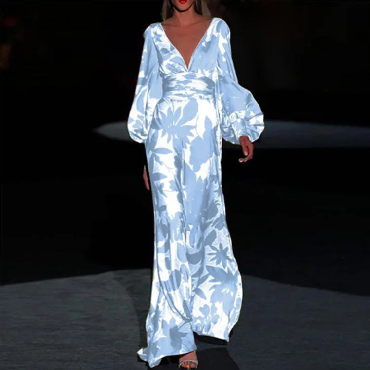 Damenkleid V-Ausschnitt Modisch
