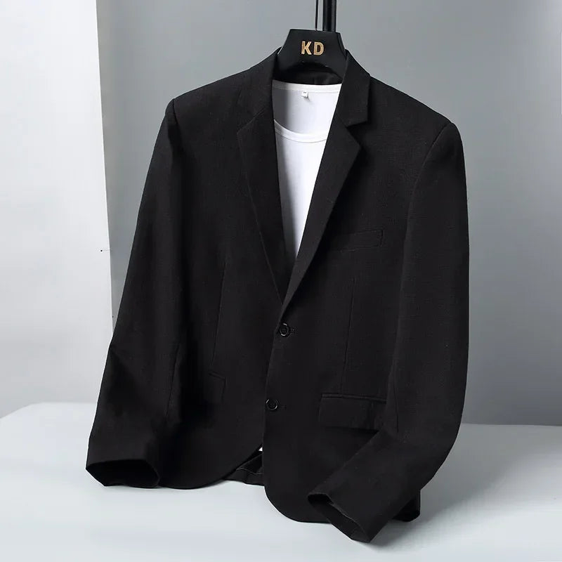 Herren Leinenblazer Elegant Beige