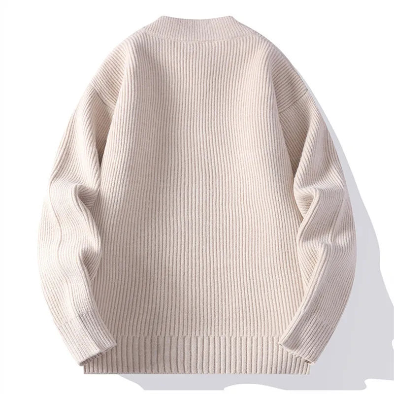 Herren Strickjacke Modern Reißverschluss Bequem