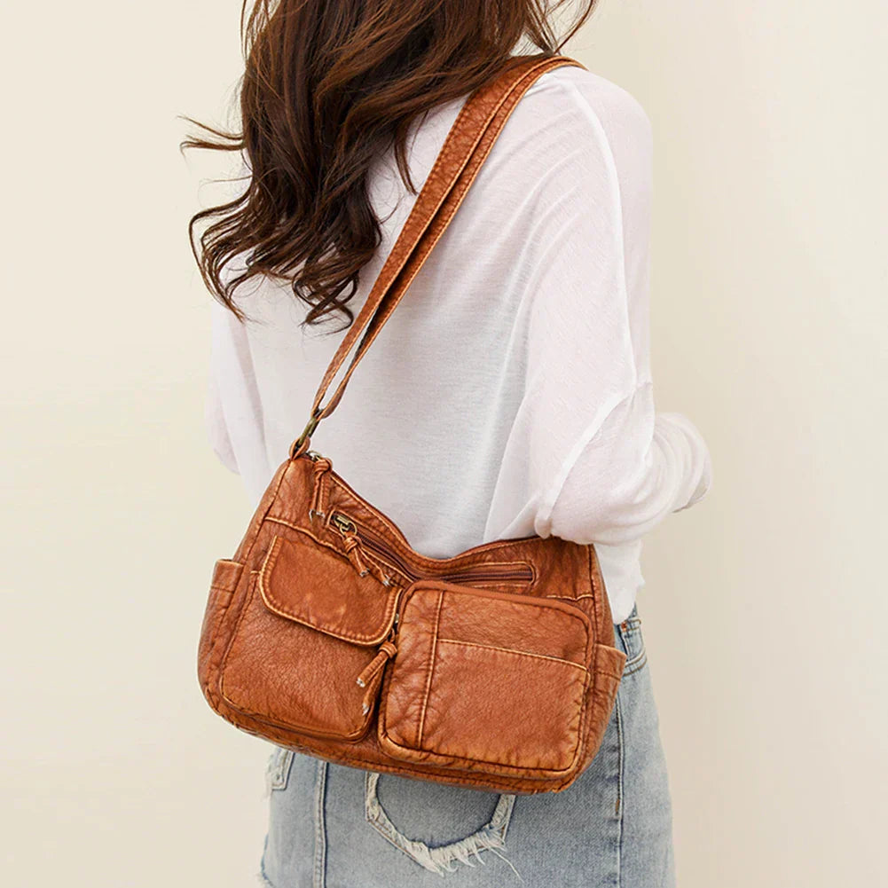 Eveloria Damen Luxe Schultertasche Mehrfachfach