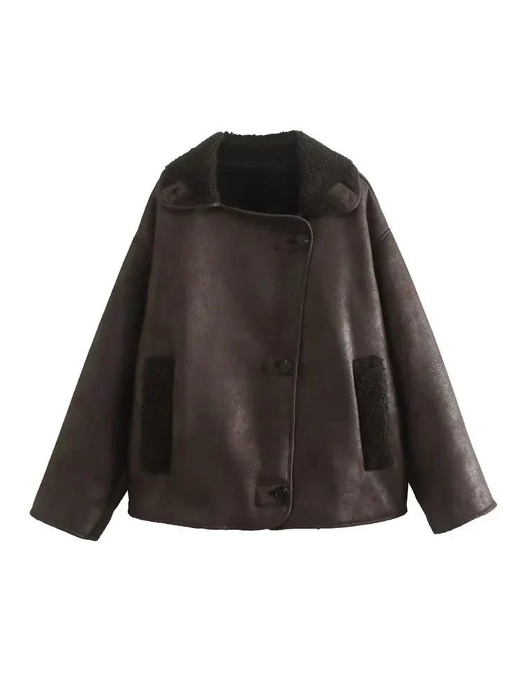 Eveloria Damen Fleecejacke Stylisch