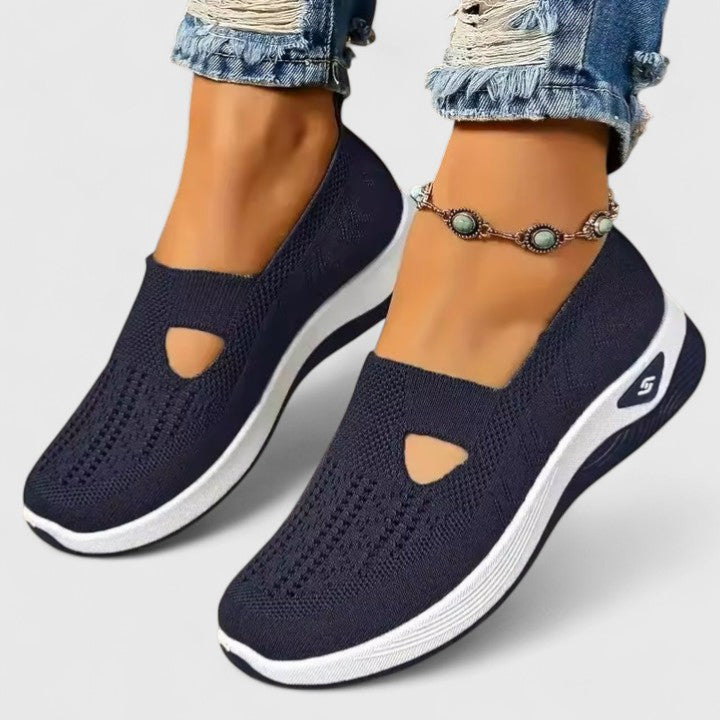Regine Damen Slip-On Sneaker Atmungsaktives Mesh