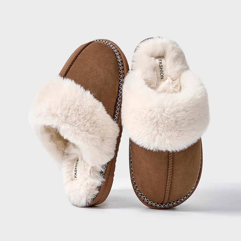 Saphira Damen Winterhausschuhe Weiches Fellfutter Warm