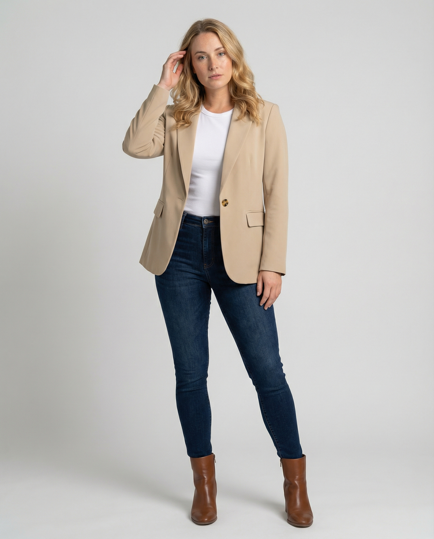Damen Büro Blazer mit Reverskragen