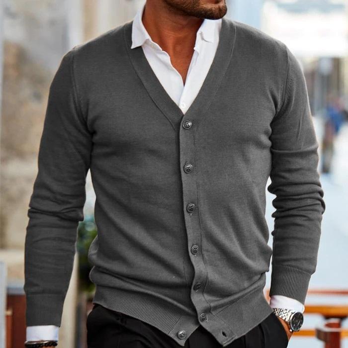 Damen Strickcardigan V-Ausschnitt Weich